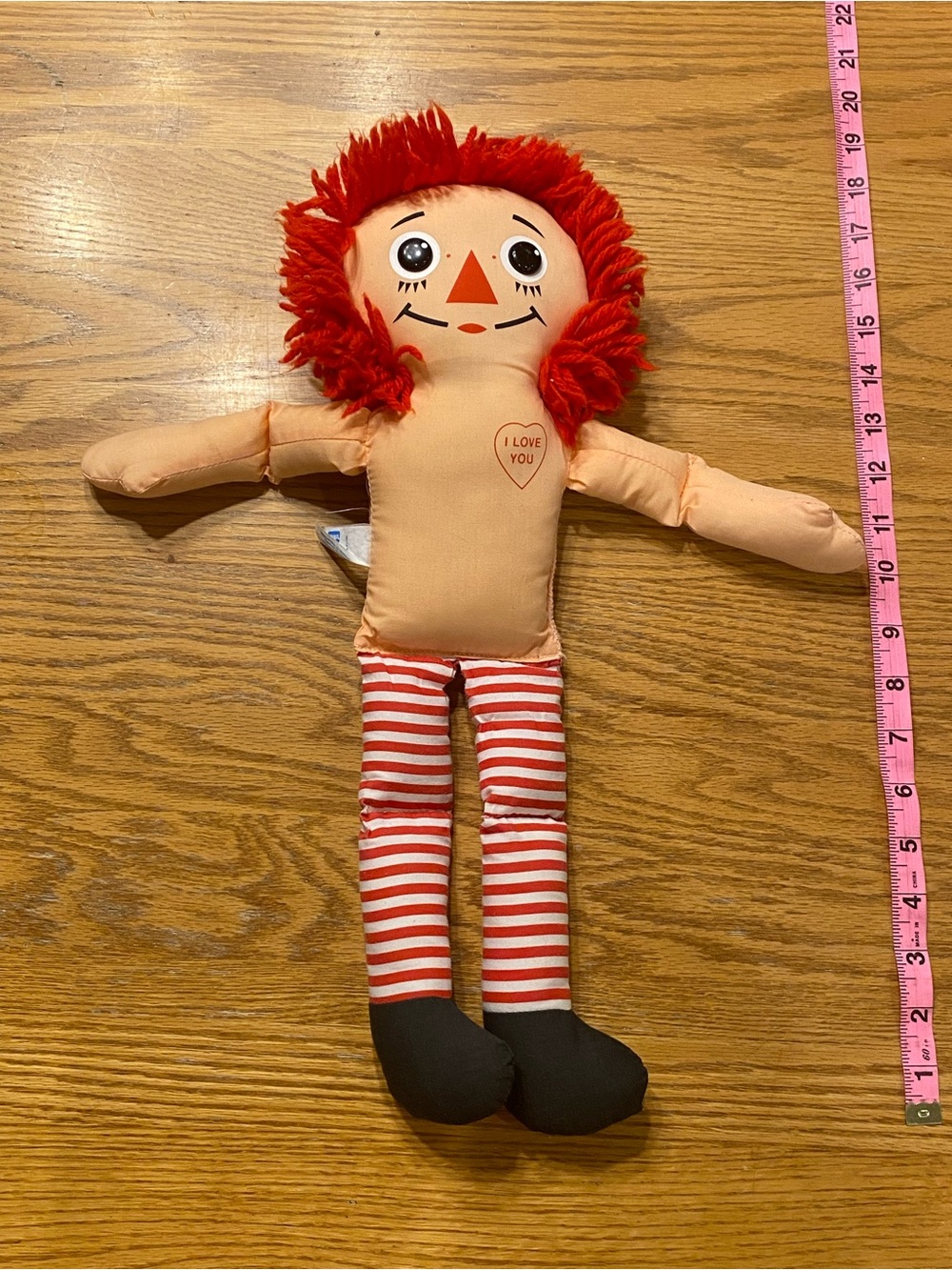 VINTAGE 1987 Hasbro Softies Raggedy Ann Doll!